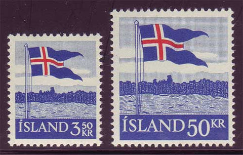 IC0313-141 Iceland Scott # 313-14 MNH, Icelandic Flag  1958