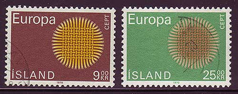 IC0420-21 Iceland Scott # 408-09 MNH, Europa 1970