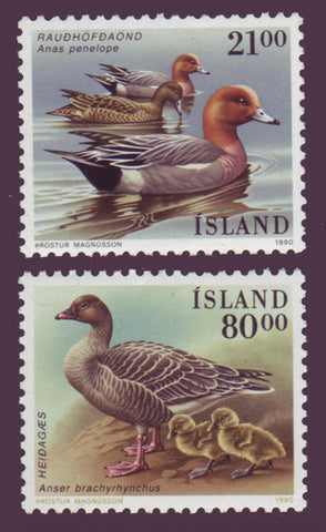 IC0686-871 Iceland Scott # 686-87 MNH, Birds 1990