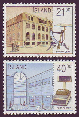 IC0698-991 Iceland Scott # 698-99 MNH, Europa 1990 - Post Offices