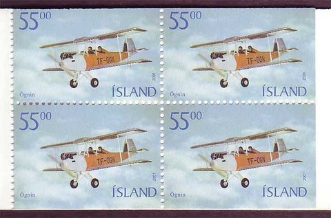IC0935a Iceland Scott # 935a MNH, Biplane 2001