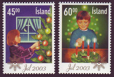 IC1003-041 Iceland       Scott # 1003-04 MNH,        Christmas 2003