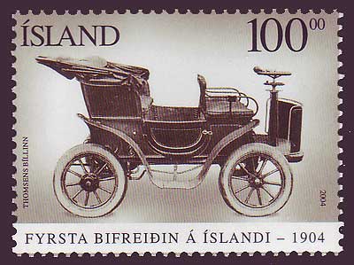 IC10241 Iceland       Scott # 1024 MNH, First Car in Iceland 2004