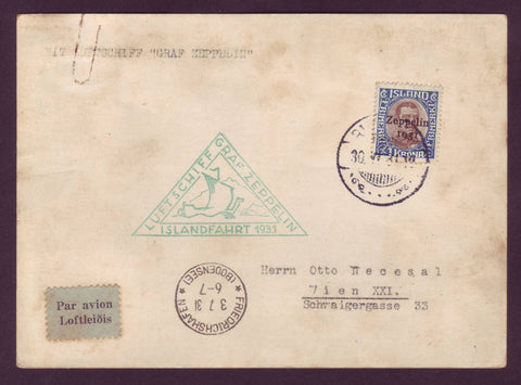 IC5074 Iceland  Zeppelin Airship Voyage, Germany to Iceland and Back - 1931
