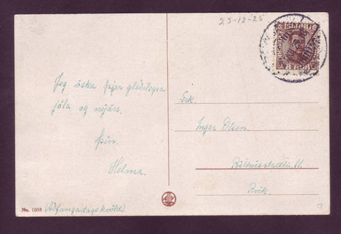 IC5090 Iceland, Christmas Post Card - 1925