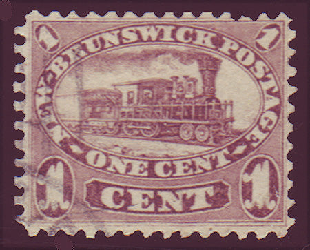 NB065.1PE      New Brunswick # 6 VF used, Cents Issue 1860.