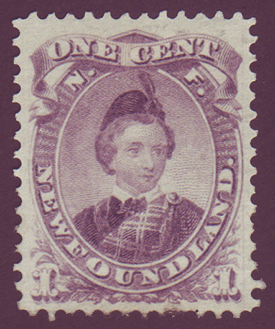 NF0322 Newfoundland       # 32 VF MH OG  violet.    Prince of Wales 1868