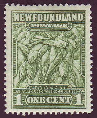 NF1831  Newfoundland # 183 F-VF MH      Codfish,      Perkins Bacon Printing 1932-37