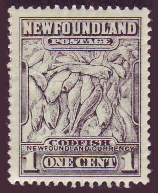 NF1841  Newfoundland # 184 VF MH     Codfish      Perkins Bacon Printing 1932-37                                         ;