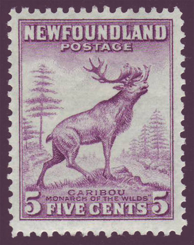 NF191a2  Newfoundland # 191a VF MH      Caribou - Die I      deep violet       Perkins Bacon Printings 1932-37