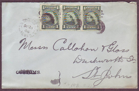 NF5037aPH Newfoundland Domestic letter