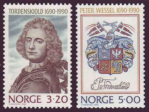 NO0978-791 Norway Scott # 978-79 MNH, Peter Wessel 1990