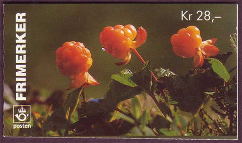 NO1089a Norway booklet Scott # 1089a, Wild Berries II 1996