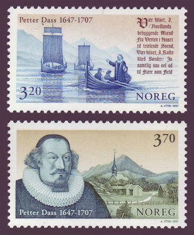 NO1176-771 Norway Scott # 1176-77 MNH, Petter Dass 1997
