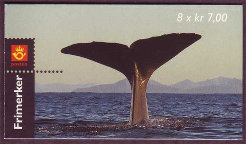 NO1255a Norway booklet Scott # 1255a, Sperm Whale 2000