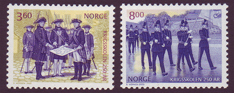 NO1258-591 Norway Scott # 1258-59 MNH, Military Academy 2000