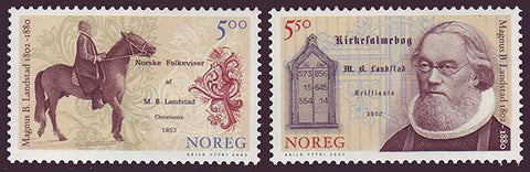 NO1348-491 Norway Scott # 1348-49 MNH, Pastor Landstad 2002