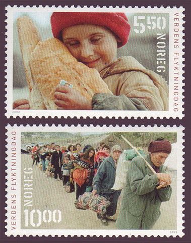 NO1367-681 Norway Scott # 1367-68 MNH, Refugee Council 2003