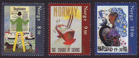 NO1374-76 Norway Scott # 1374-76 MNH, Poster Art - Europa 2003