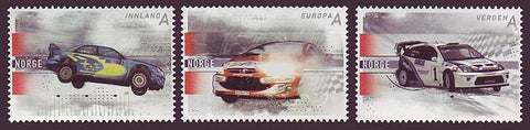 NO1494-961 Norway               Scott # 1494-96 MNH,      Auto Racing 2006