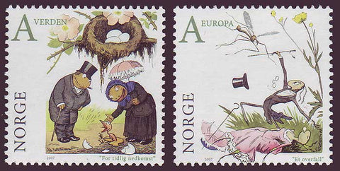 NO1502-031 Norway       Scott # 1502-03 MNH,        Fairy Tale Illustrations 2007