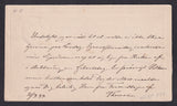 NO4004 Norway Postal Card  #4 II, used - 1889