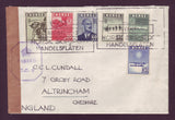 NO5039 Norway, 2 Censored Covers Posted at Sea 1943 + Document