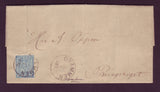 NO5052 Norway  4sk Domestic Folded Letter - 1870