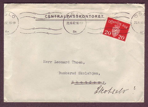 NO5109PH Norway       Wartime Official Mail   23.6.1942