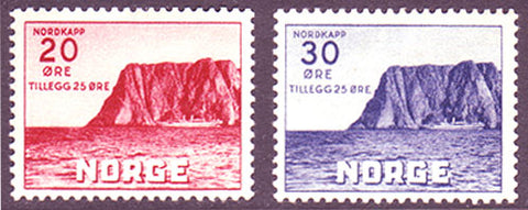 NOB09-10 Norway Scott # B9-10 VF MH,  Nordkapp 1938