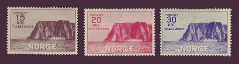 NOB01-035PH Norway Scott # B1-B3 VF H, Nordkapp 1930