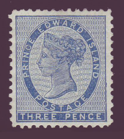 PEI06      Prince Edward Island # 6 XF MH, part OG - 1862