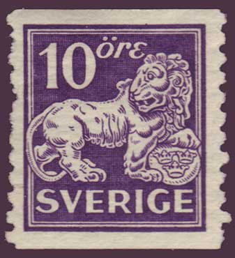 SW0119PE Sweden Scott # 119 MNH, Standing Lion, 10ö Type II
