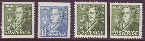 SW0383-852 Sweden Scott # 383-85 MH 1947
