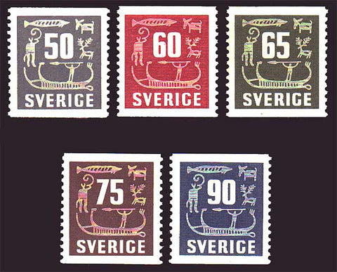 SW0468-722 Sweden Scott # 468-72  MNH, MH 1954