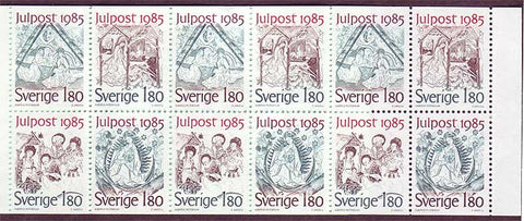 SW1561a Sweden booklet MNH,   Nativity scenes, Christmas 1985