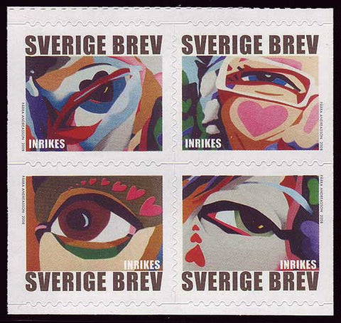 SW25851 Sweden # 2585 MNH,  Eyes and Hearts - Valentine's Day 2008