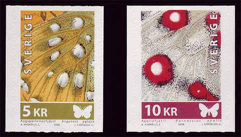 SW2588-891 Sweden # 2588-89 MNH,  Butterfly Wing Definitives 2008