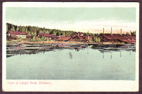SW6040a Sweden  Parti af Långö Bruk, Elfdalen ca.1905