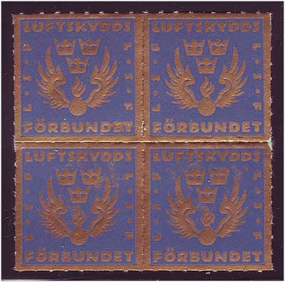 SW8040  Sweden Clean Air Society, block of 4 MNH