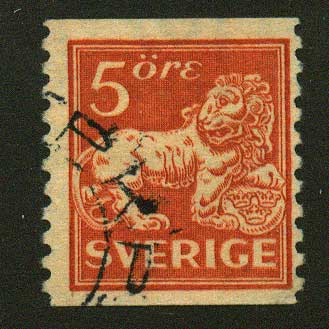 SW01235 Sweden Scott # 123 var. (Type I)