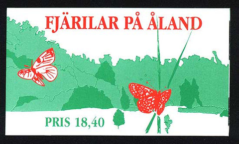 AL0081a Åland booklet Scott # 81a MNH.   Butterflies 1994