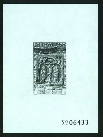 FA9006 Faroe Islands Scott # 184 black proof print