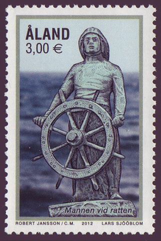 AL03291 Åland Scott # 329 NH.  Man at the Wheel - Art