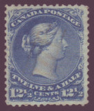 Timbre du Canada grande reine Victoria 121/2CT bleu 