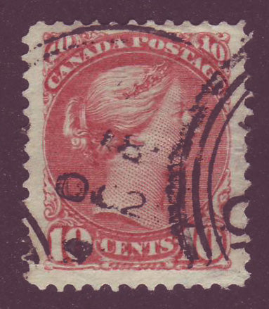 CA00455 Canada Small Queen.  Unitrade # 45 F-VF Used - 1897