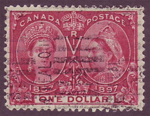 CA00615 Canada reine Victoria Diamond Jubilee 1897 Unitrade # 61 F-VF usagé