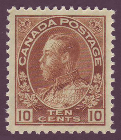 CA01181 Canada 
      George V "Admiral " Issue 1911-1925
      Unitrade # 118 XF MNH** 
        (original gum)
      
      ;