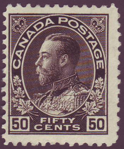 CA0120a2 Canada 
      George V "Admiral " Issue 1911-1925
      
      Unitrade # 120a F MH
        (black)
      
    ;