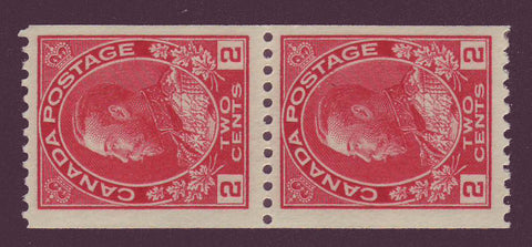 CA0132pr Canada  George V "Admiral" Coil Pair F-VF MNH** Unitrade # 132